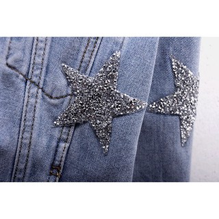 Áo khoác denim nữ ngắn đoạn