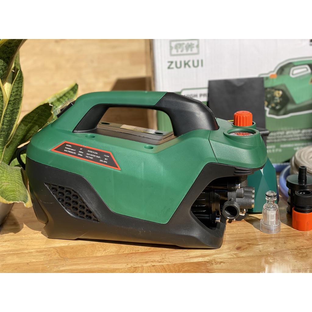 MÁY RỬA XE ZUKUI S7 CHỈNH ÁP 2800W 200BAR CHÍNH HÃNG DÂY 15M BH 12 THÁNG