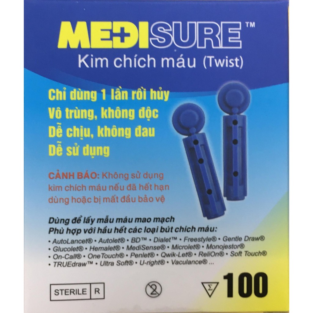 KIM CHÍCH MÁU LẤY MÁU MEDISURE 100 KIM