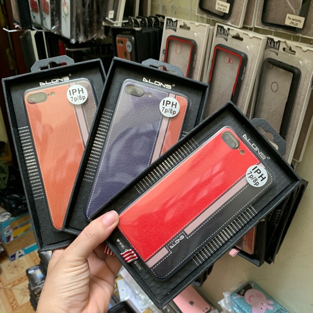 Ốp lưng giả da cho iphone 7 plus/8 plus