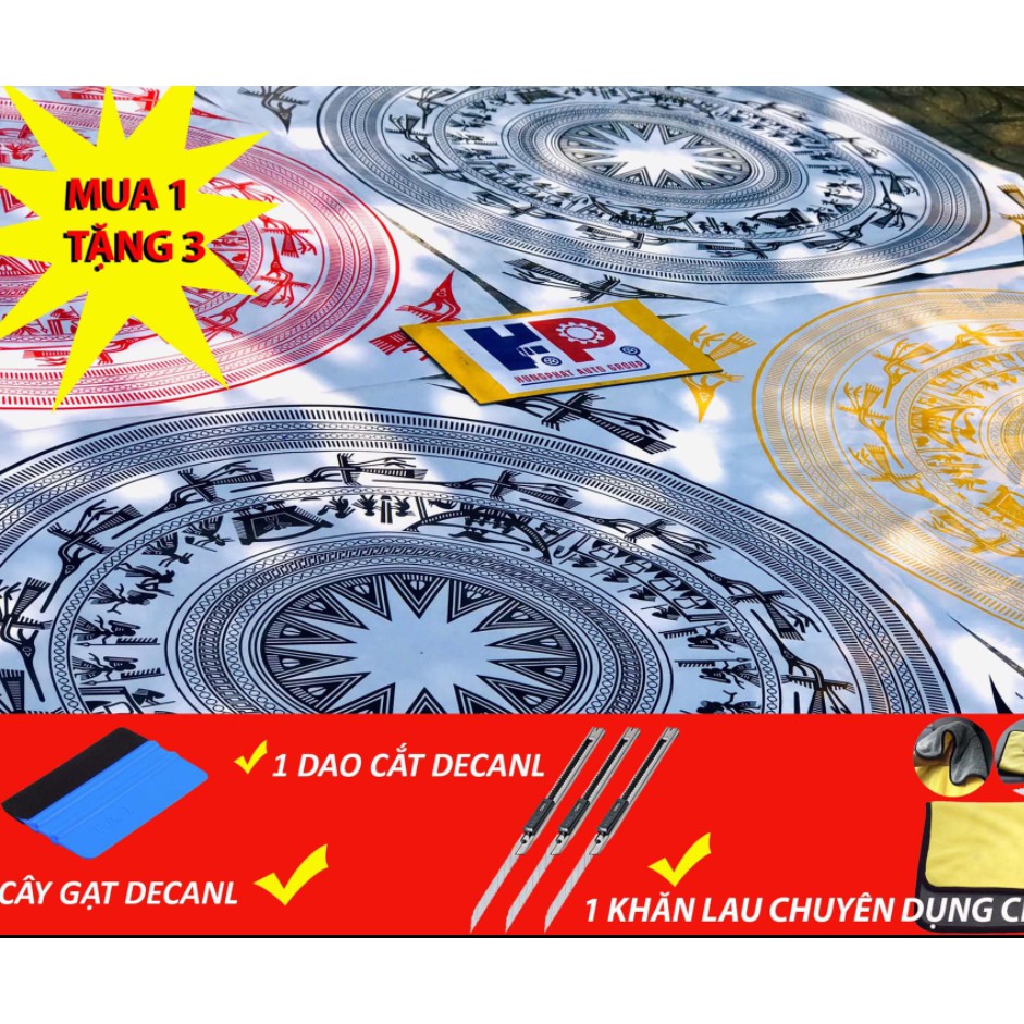 Tem xe tải đẹp, decal  dán nắp capo  ô tôtrống đồng ,phụ  kiện xe  ô tô   - TEM SIÊU BÁN CHẠY NHẤT THỊ TRƯỜNG