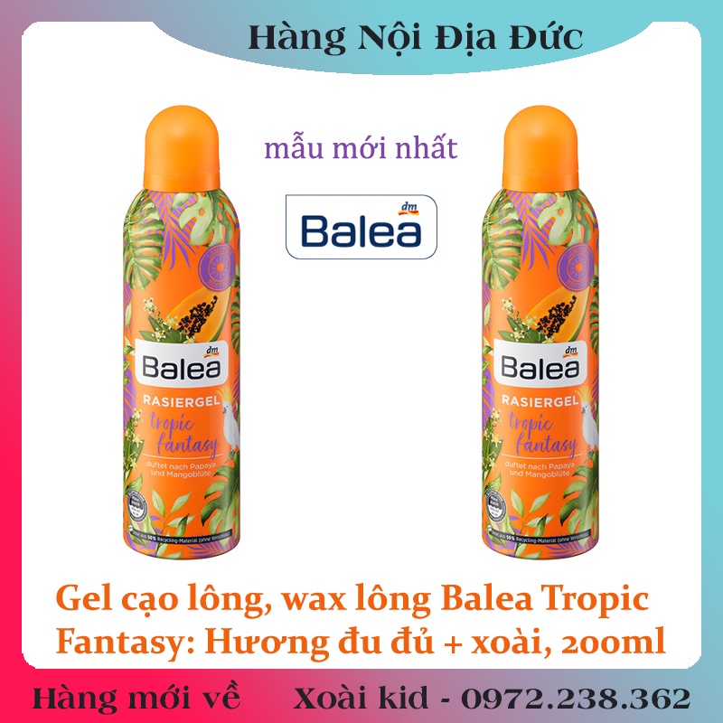 GEL CẠO LÔNG BALEA NỘI ĐỊA ĐỨC 200ml DA NHẠY CẢM