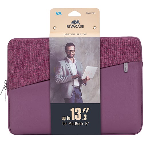 Túi chống sốc RivaCase Egmont Laptop Sleeve from 13 inch up to 13.3 inch 7903 - Hàng chính hãng - Thiết kế tinh tế