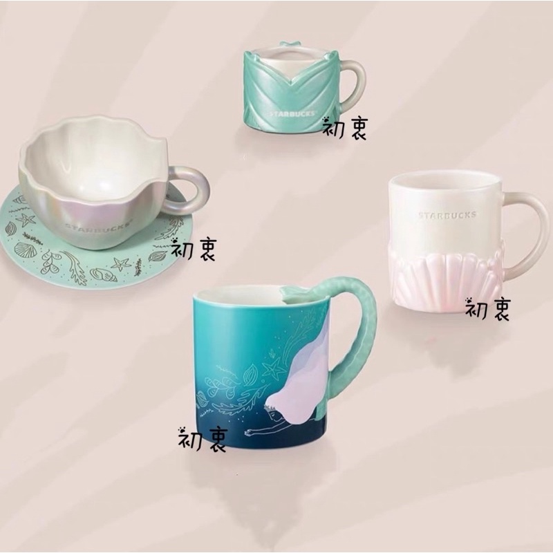 Ly cốc sứ STARBUCKS Siren Mermaid Ceramic mug 355ml