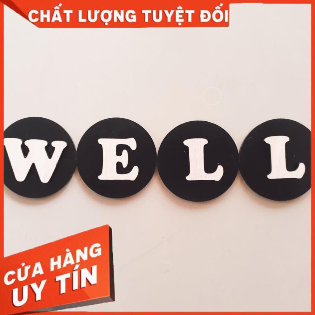 Bảng chữ cái trang trí dán, treo tường