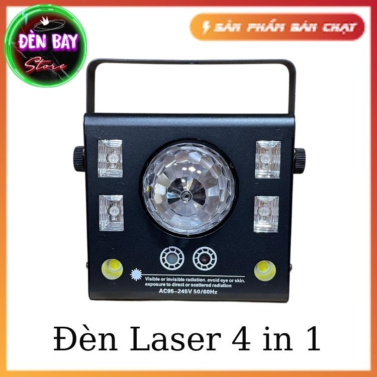 Đèn Laser 4 in 1 Tích Hợp 7 Màu Sắc Hiệu Ứng Đa Dạng Phù Hợp Dùng Cho Phòng Karaoke Gia Đình