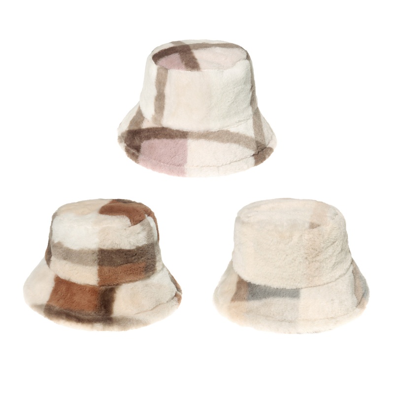 Nón Tai Bèo Họa Tiết Caro Thời Trang Thu Đông