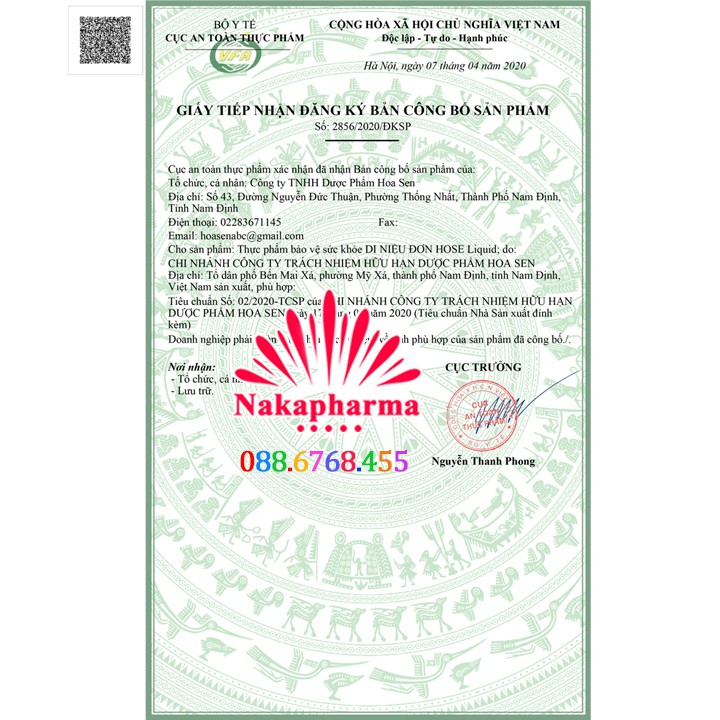 CỐM DI NIỆU ĐƠN HOSE | Hỗ trợ hiệu quả trẻ em đái dầm, ra mồ hôi trộm, người lớn tiểu đêm, tiểu són | Thế Giới Skin Care