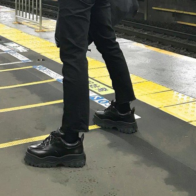 GIÀY BÁNH MÌ NỮ DA BÓNG - GIÀY OXFORD ĐẾ CAO 5CM PHONG CÁCH ULZZANG