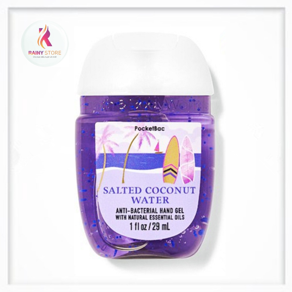 Gel rửa tay khô Bath &amp; Body Works Salted Coconut Water 29ml