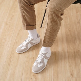 GAT Shoes White giày da Micro fiber phối da lộn phong cách casual trẻ