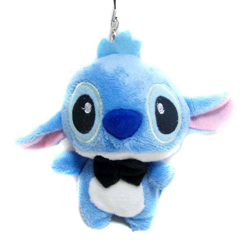 Móc khóa hình stitch nhồi bông đáng yêu 10cm
