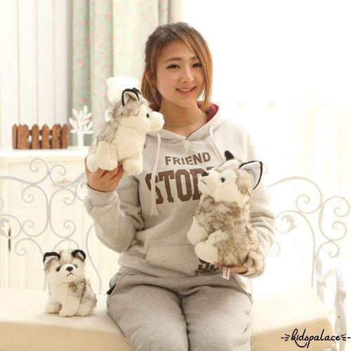 Thú nhồi bông hình chó Husky 18cm dễ thương