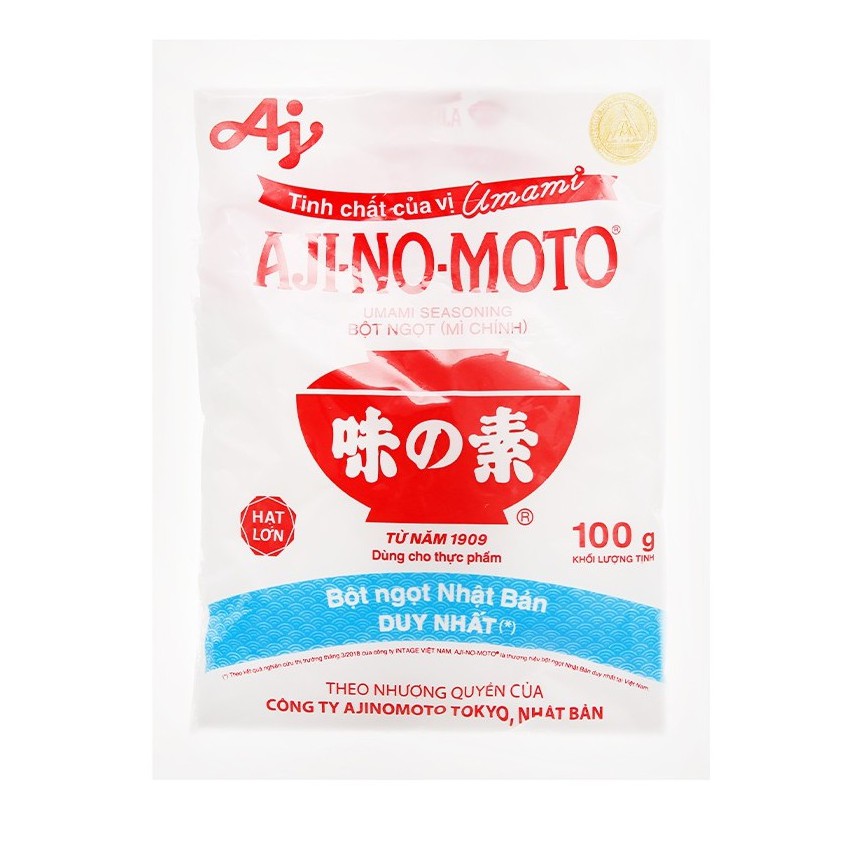 Mì chính Ajinomoto 100g - Hàng chính hãng