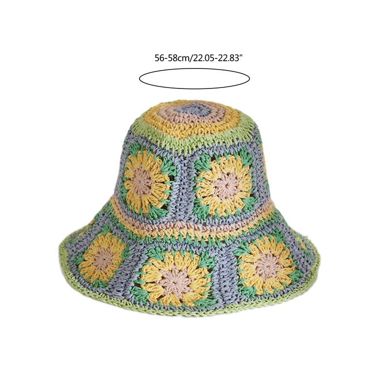 Nón Tai Bèo Đan Cói Đính Hoa Xinh Xắn Cho Bạn Bè