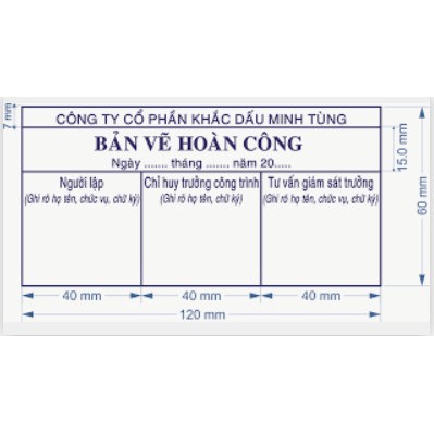 Dấu Bản Vẽ Hoàn Công (60x120mm)