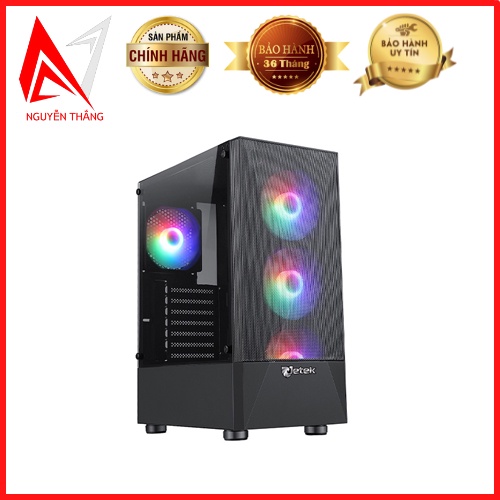 Vỏ Case máy tính Jetek Game – R3 Black (Tặng 3 Fan RGB) new