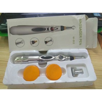 Bút Châm Cứu Bấm Huyệt Trị Liệu Xung Điện 3 Đầu Bút Day Huyệt Massage Pen W912 Hàng Cao Cấp