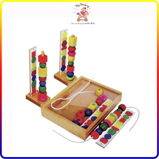 Đồ chơi gỗ Winwintoys Xếp chuỗi hạt