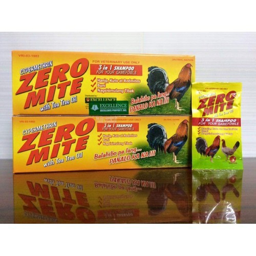 [Giá Hời] Zero Mite, Ecof 400 [ 7 gói x 10g] - Dầu Tắm Gà Đá Phòng  Mồng Mạc Nấm Vi Khuẩn Vi Rút