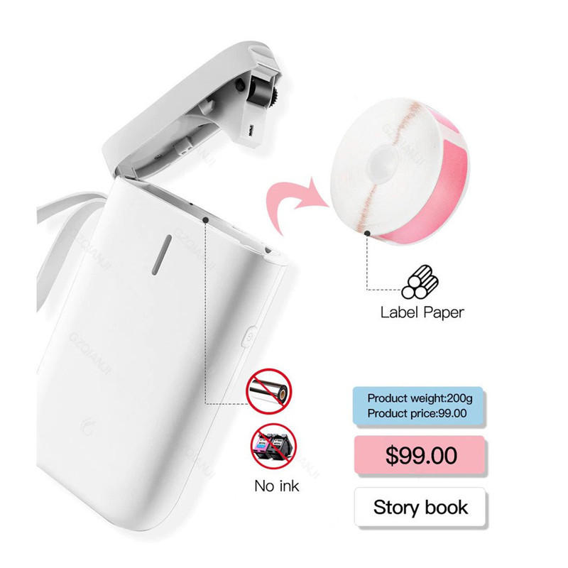 Máy in nhãn bằng nhiệt Niimbot D11 kết nối không dây Bluetooth cho điện thoại Android / IOS | BigBuy360 - bigbuy360.vn