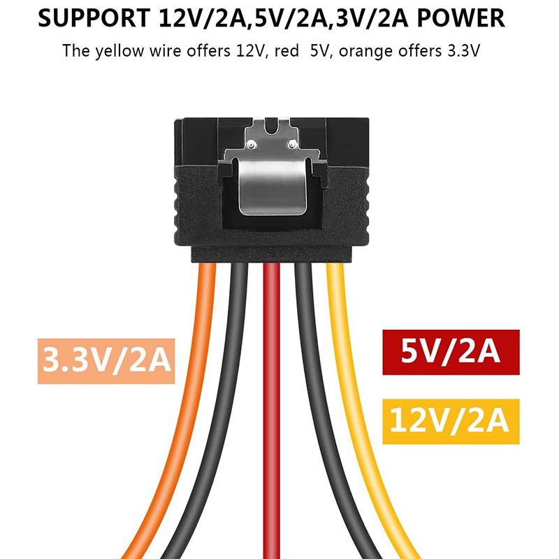 Set 2 dây cáp nguồn mở rộng 15 Pin SATA Male sang Female dành cho ổ cứng HDD / SSD
 | WebRaoVat - webraovat.net.vn