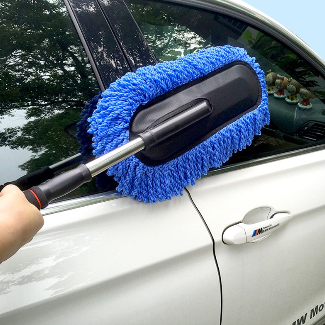 Car mop Car wash mop brush tool auto supplies mop brush dust removal telescopic wax mop brush