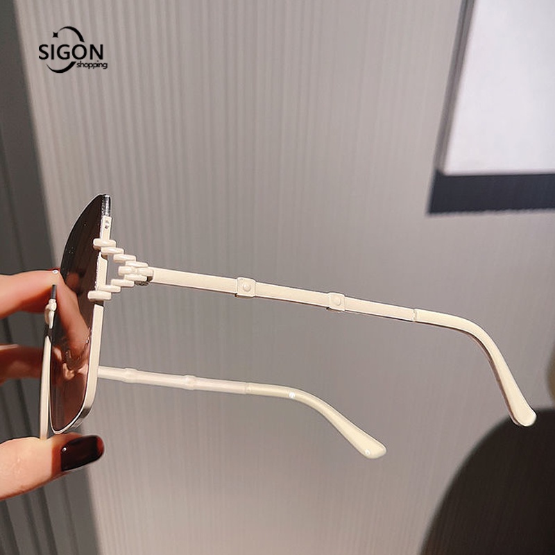 Kính Mát Gọng Vuông Lớn Chống Tia UV Thời Trang