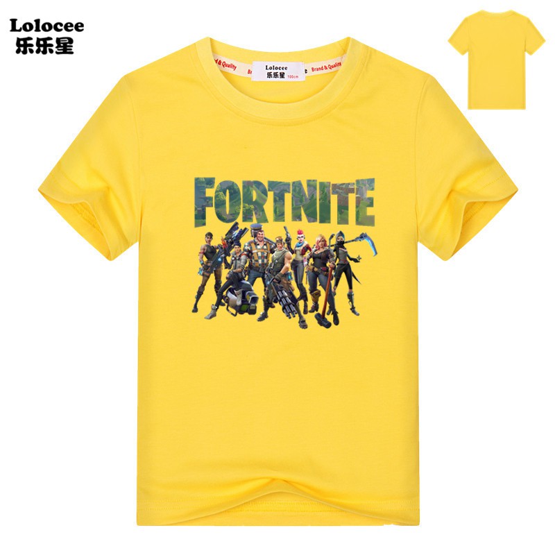 Áo Thun Ngắn Tay In Hình Game Fortnite Thời Trang Dành Cho Trẻ