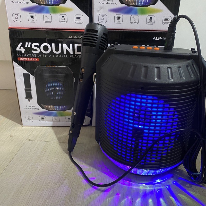 [Mã ELHACE giảm 4% đơn 300K] loa karaoke mini kết nối bluetoots âm thanh hay tặng kèm micro