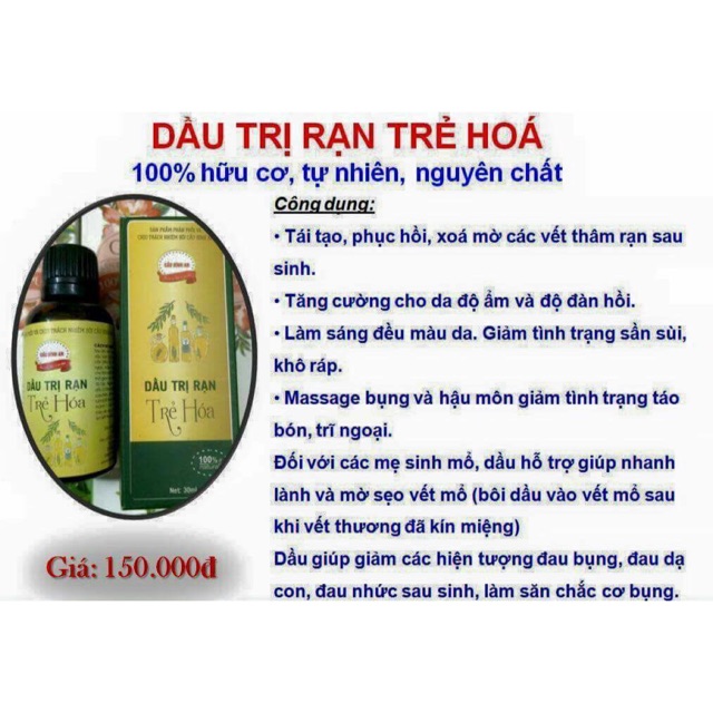 Dầu trị rạn trẻ hoá