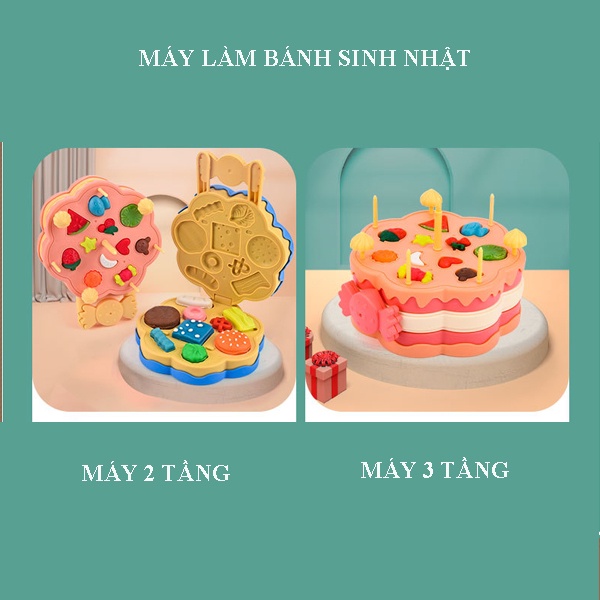 ĐỒ CHƠI MÁY LÀM BÁNH SINH NHẬT 2, 3 TẦNG 39 CT CHO BÉ GÁI, BÉ TRAI