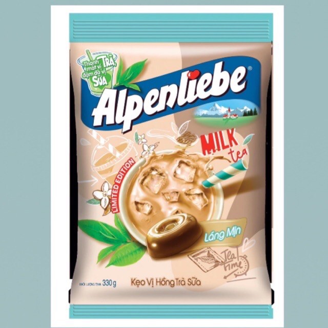 Alpenliebe Hồng Trà Sữa - Chocomint - Các vị