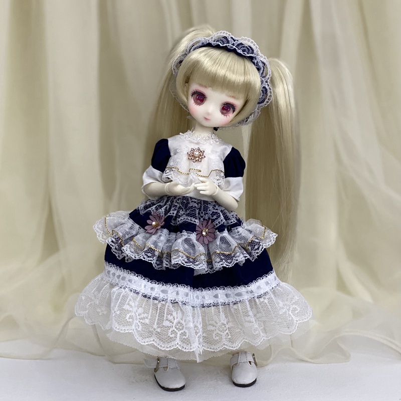 Đầm búp bê cô hầu gái cỡ 1/6 26-30cm