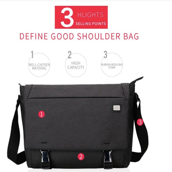 Túi đeo vai Nam phong cách THE MESSENGER - Mark Ryden