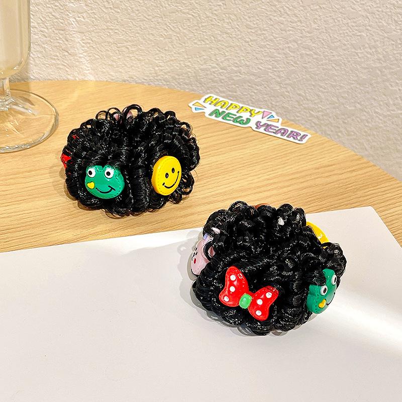 PVN50798 Dây Buộc Tóc Gắn Tóc Giả Bằng Cao Su Phong Cách Hàn Quốc Thời Trang Cho Bé Gái Giá Rẻ