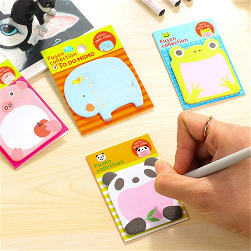 Giấy Dán Ghi Chú Tự Dính Hình Gấu Trúc Dễ Thương