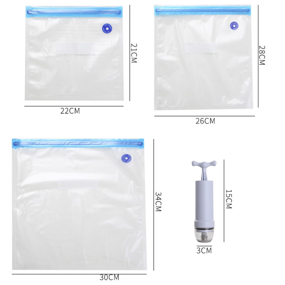 (Có Bơm Hút) Túi zip đựng thực phẩm - Túi zipper Siêu Dày - Có Lỗ Hút Chân Không
