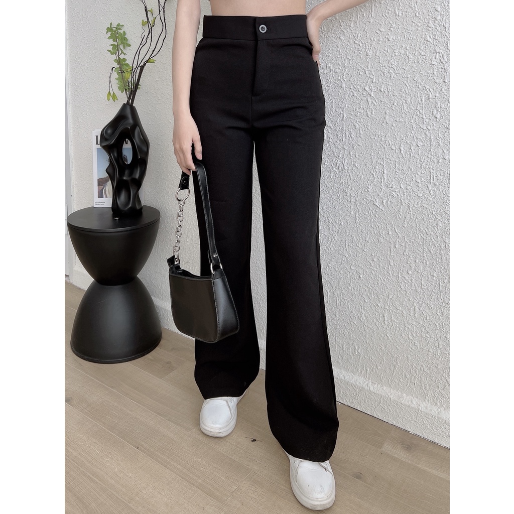 Quần ống loe được làm bằng chất liệu tuyết mưa vitex cao cấp không lo bai xù không lo xù lông bền đẹp CANDY FASHION QD2