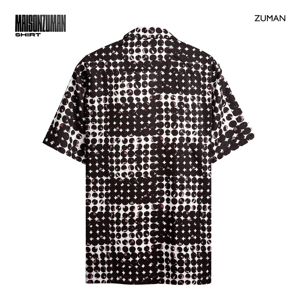 Áo sơ mi nam họa tiết Maison Shirt ASM209 ZUMAN form suông, chất vải lụa vân chéo cao cấp, thoáng mát