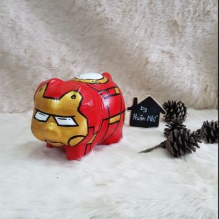 Heo đất handmade - Iron man