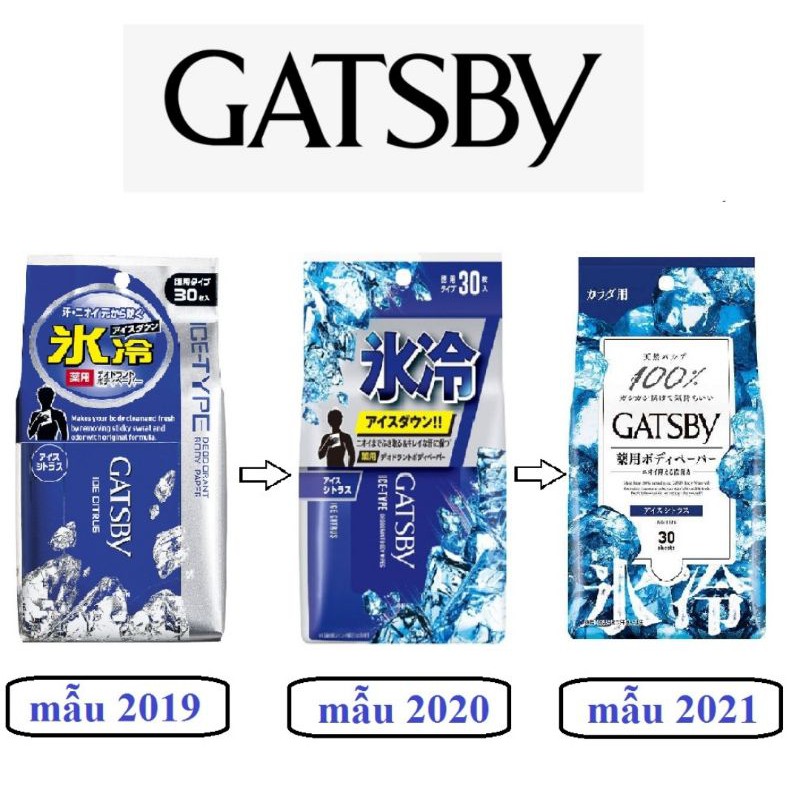 KHĂN GIẤY ƯỚT THẦN KỲ GATSBY (30 MIẾNG)