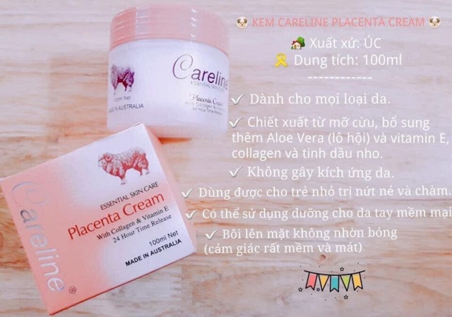 Kem nhau thai cừu careline Lanolin Cream cam