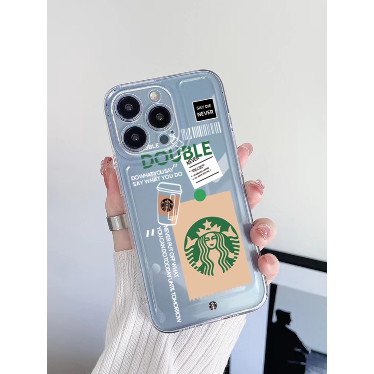 Ốp Điện Thoại TPU Gel Đệm Khí Chống Rơi Hình Starbucks Cho Samsung Galaxy A33 A53 A73 5G A32 A52 A72 A31 A51 A71 A23