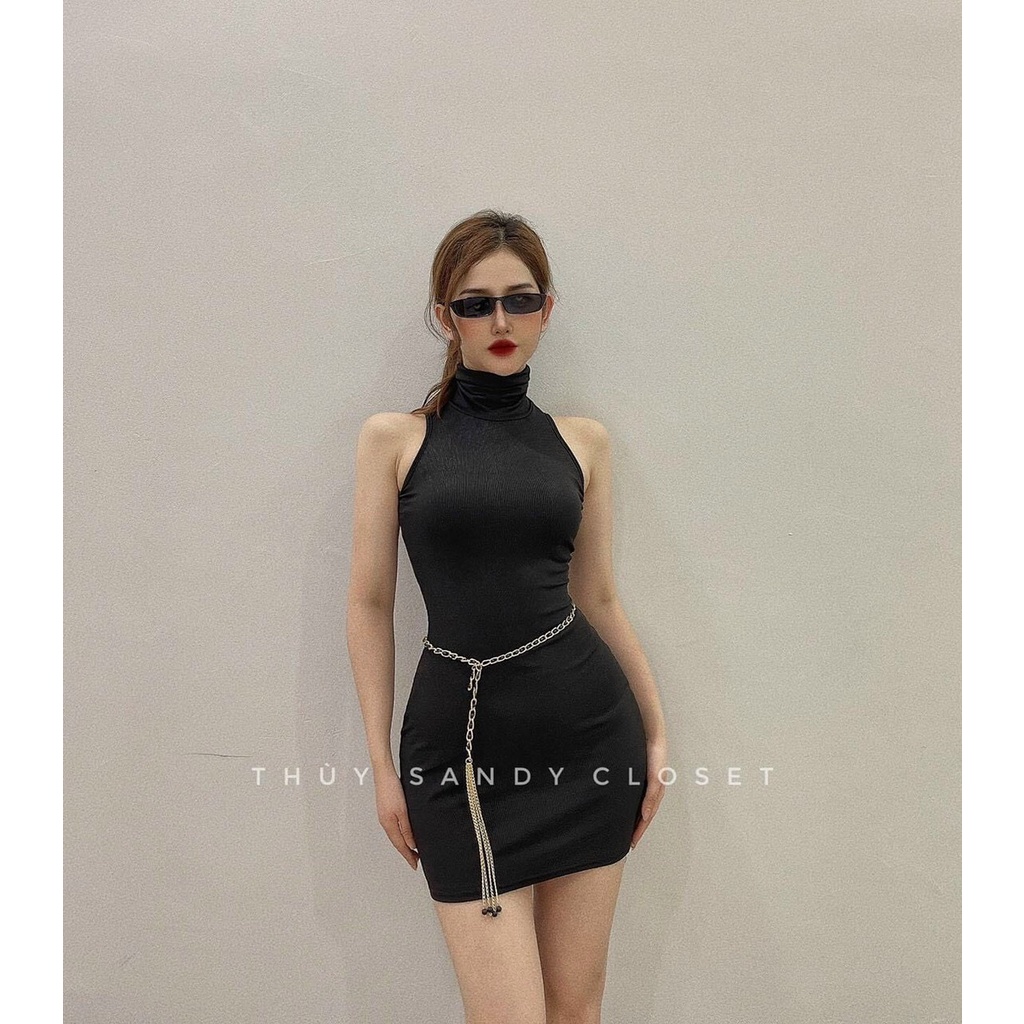 đầm gân body cổ lọ sát lách hot