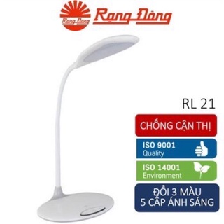 Đèn bàn đèn học cảm ứng 6w led rạng đông rd-rl21.led thay đổi ánh sáng 5 mức sáng