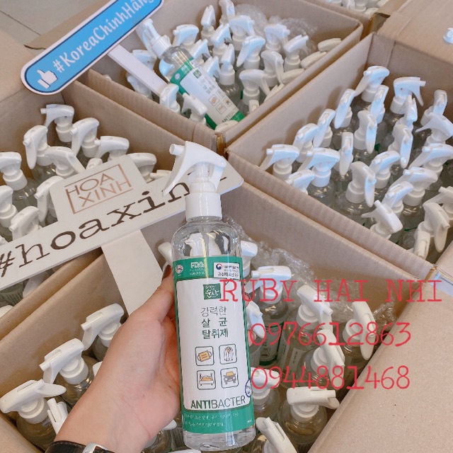 Xịt Khử Trùng Anti-Bacter 300ml - Chính hãng Hàn Quốc