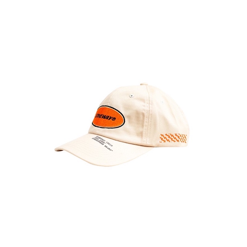 Nón 5THEWAY /oval/ Unstructure Washed Dad Cap - BLEACH SAND