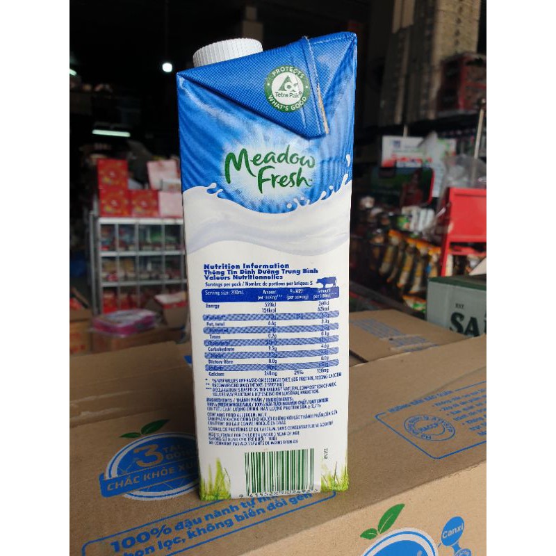 Sữa tươi nguyên kem Meadow fresh hộp 1 lít