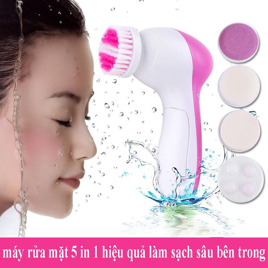 Máy Massage Rửa Mặt,Máy Chăm Sóc Da Mặt,Cách Hiệu Quả,Máy Mặt 5 Trong 1 An Toàn ,Hiệu Quả,Giảm Giá Lên Đến 50%,